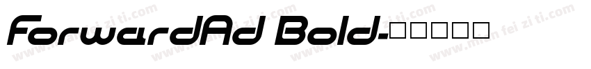 ForwardAd Bold字体转换
